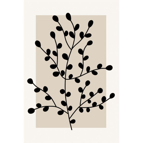 Flower Silhouette Poster No.2