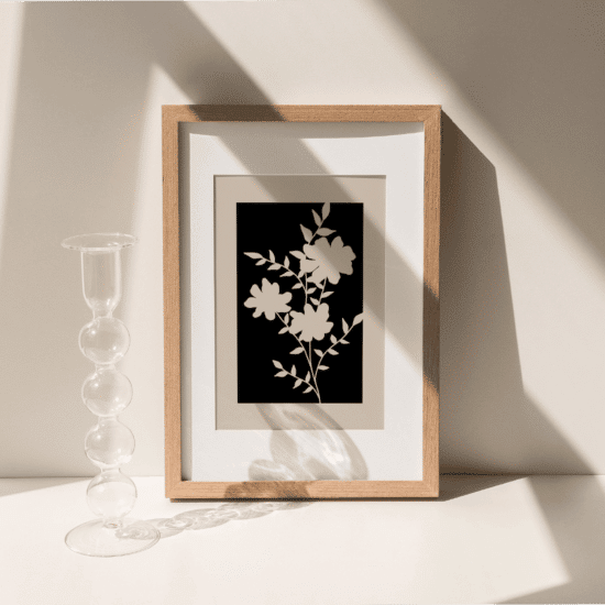 Flower Silhouette Poster No.3 - Image 3