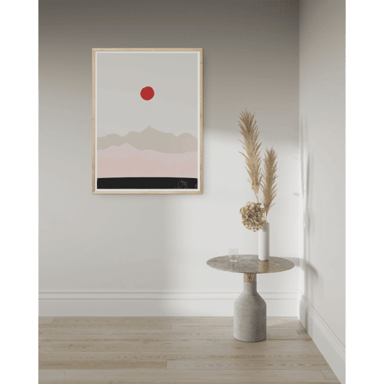 Pink & Red Landscape Poster No.1 - Image 3