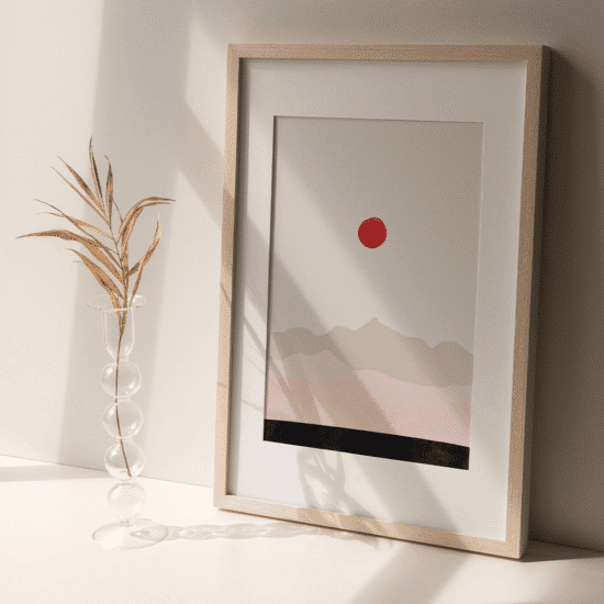 Pink & Red Landscape Poster No.1 - Image 2
