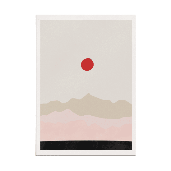 Pink & Red Landscape Poster No.1 - Image 5