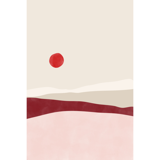 Pink & Red Landscape Poster No.2