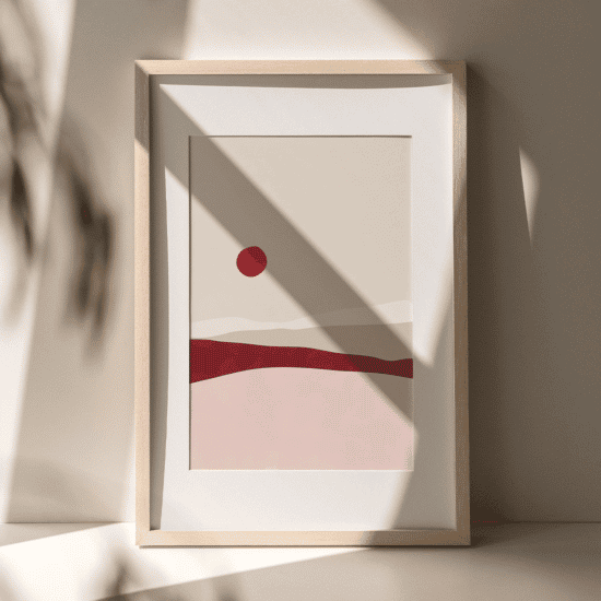 Pink & Red Landscape Poster No.2 - Image 2