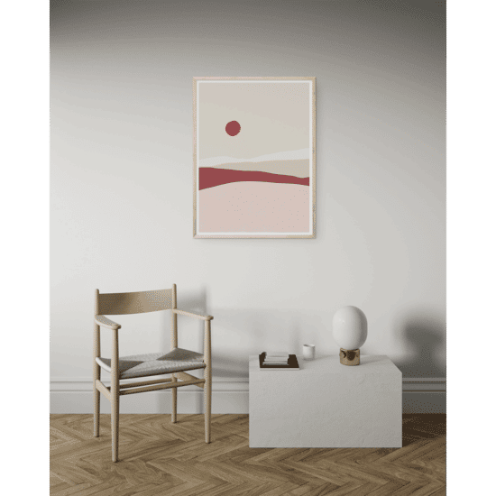 Pink & Red Landscape Poster No.2 - Image 3