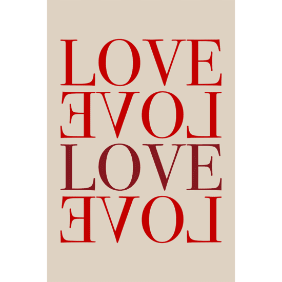 Love Typographic Poster