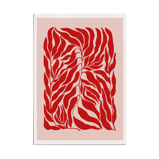 Red Botanical Poster - Image 5