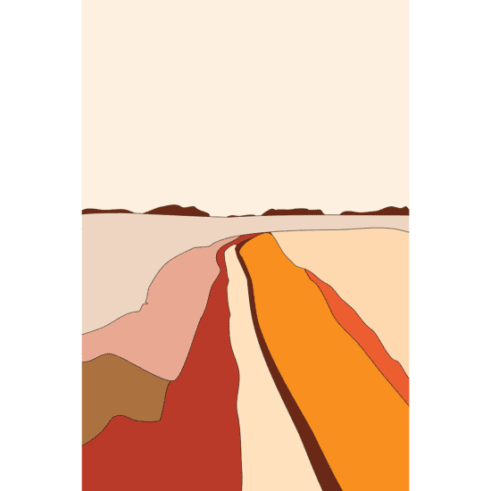 Terracotta Landscape Poster No.3
