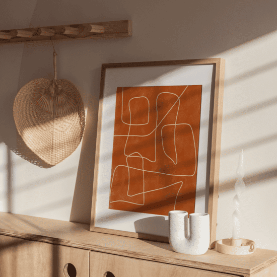 Abstract Terracotta Poster No.4 - Image 3