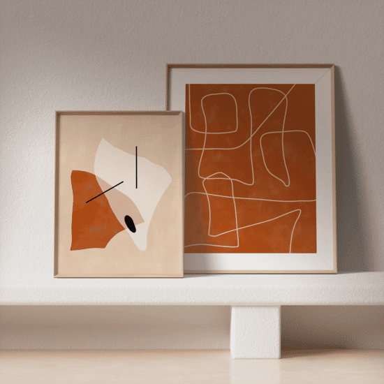 Abstract Terracotta Poster No.4 - Image 5