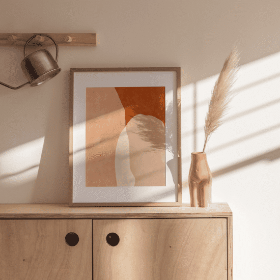 Burnt Orange Shapes Poster No.1 - Image 4
