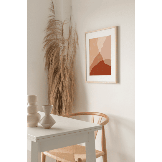 Burnt Orange Shapes Poster No.2 - Image 4