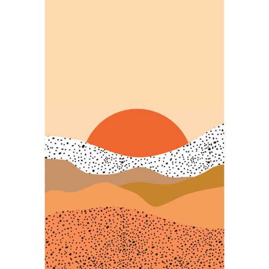 Terracotta Mountains Poster No.1