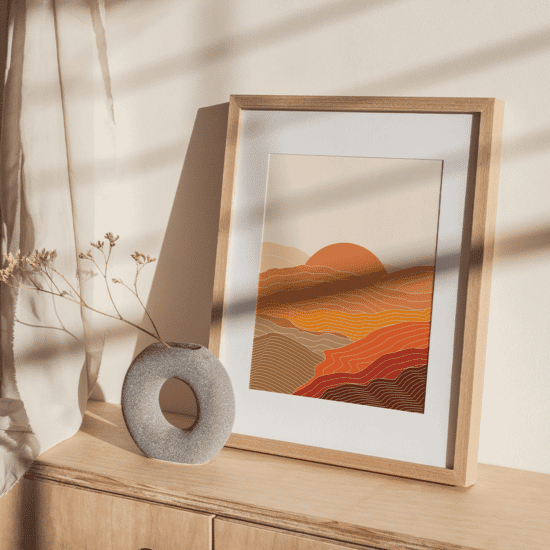 Terracotta Mountains Poster No.2 - Image 2