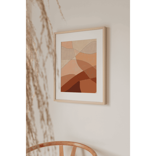 Abstract Terracotta Shapes Poster No.1 - Image 2