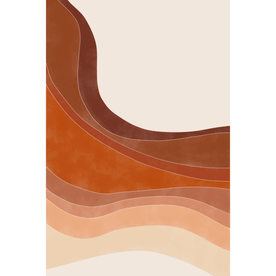 Retro Terracotta Poster No.1