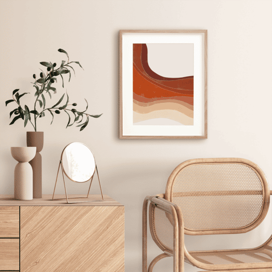 Retro Terracotta Poster No.1 - Image 2