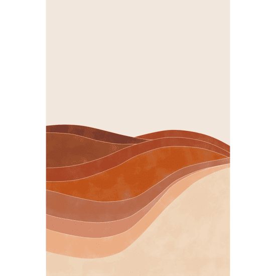 Retro Terracotta Poster No.2