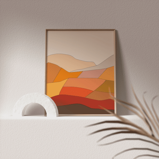 Terracotta Landscape Poster No.2 - Image 4