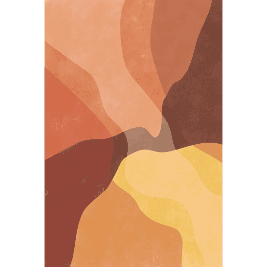 Abstract Yellow Shapes Poster