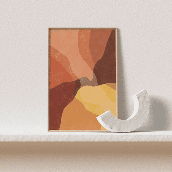 Abstract Yellow Shapes Poster - Image 4