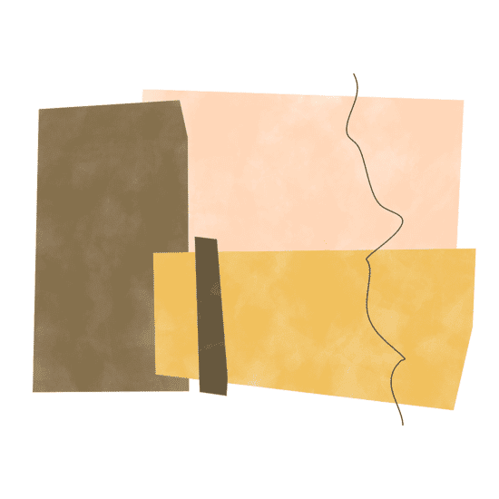 Yellow Paper Cuts Poster No.1