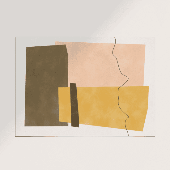Yellow Paper Cuts Poster No.1 - Image 5