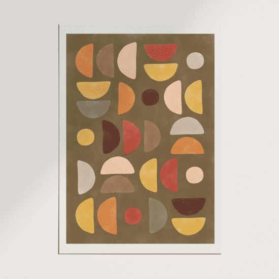 Colourful Semicircles Poster - Image 5