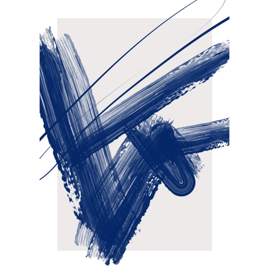 Blue Ink Poster No.1