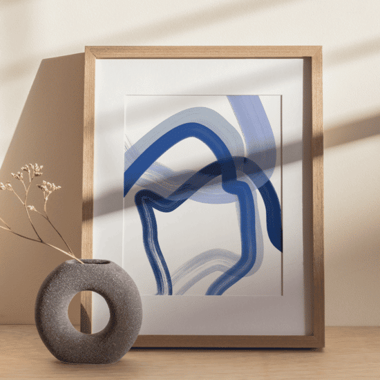 Blue Lines Poster No.1 - Image 4
