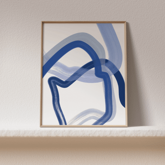 Blue Lines Poster No.1 - Image 3