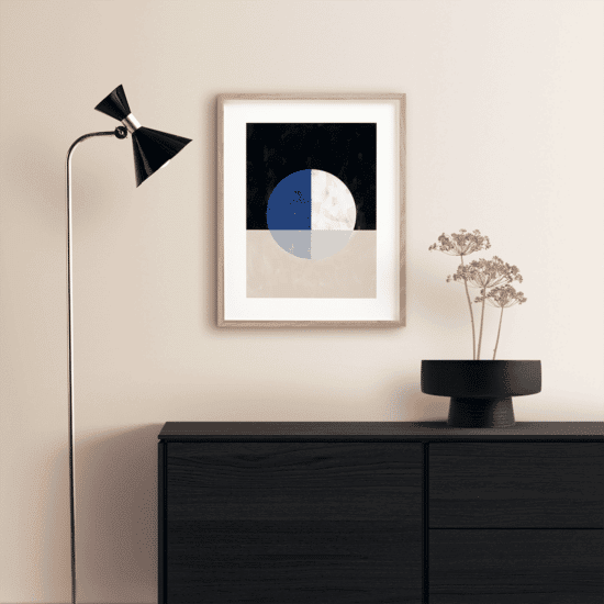 Blue Geometric Poster No.3 - Image 2