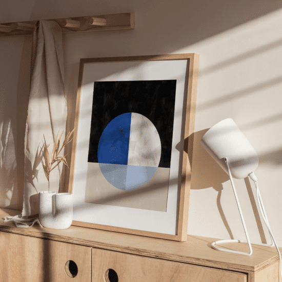 Blue Geometric Poster No.3 - Image 5