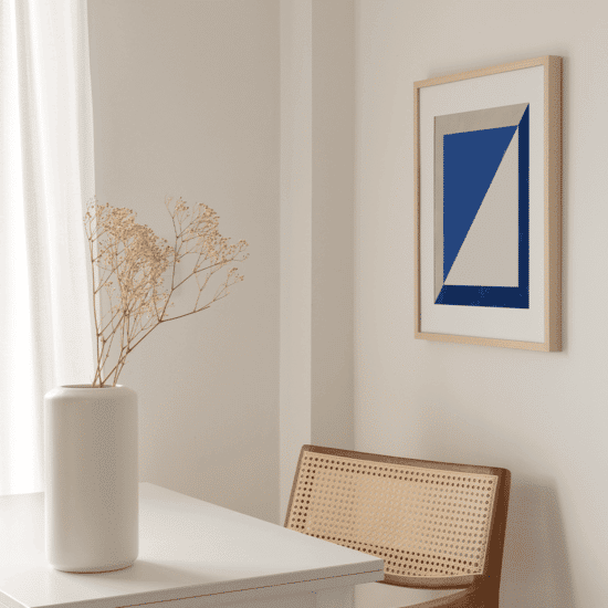 Blue Geometric Poster No.4 - Image 4