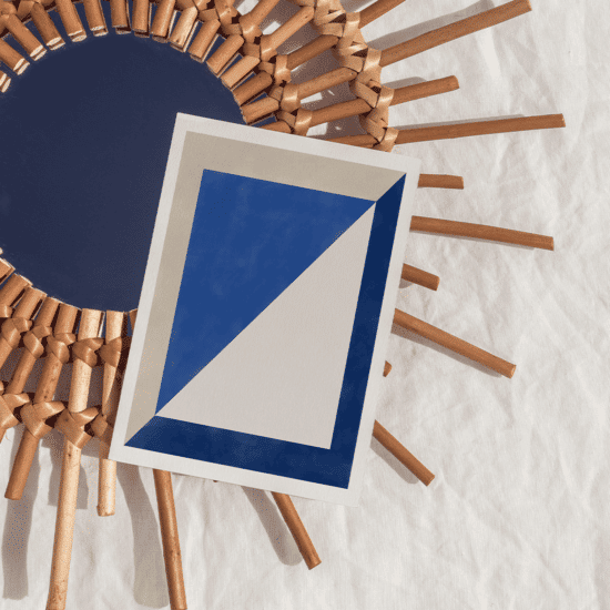 Blue Geometric Poster No.4 - Image 5