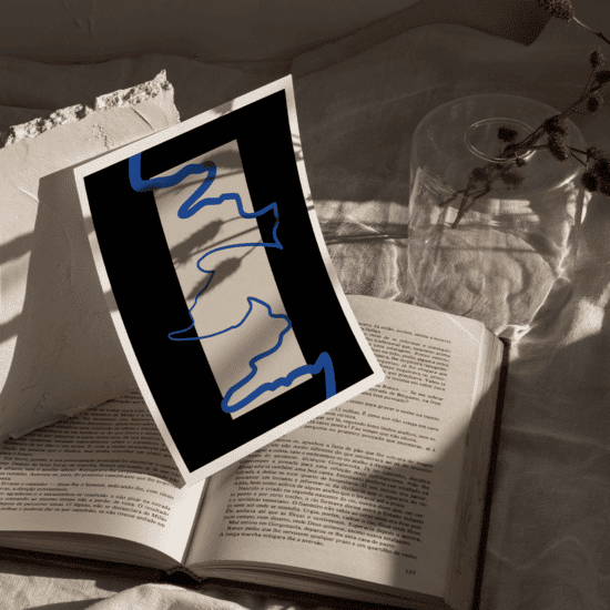 Blue Curve Poster No.1 - Image 5