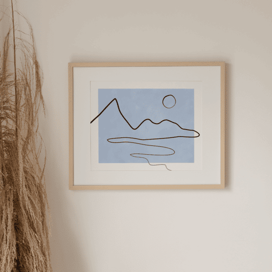 Single Line Art Landscape Poster No.1 - Image 2