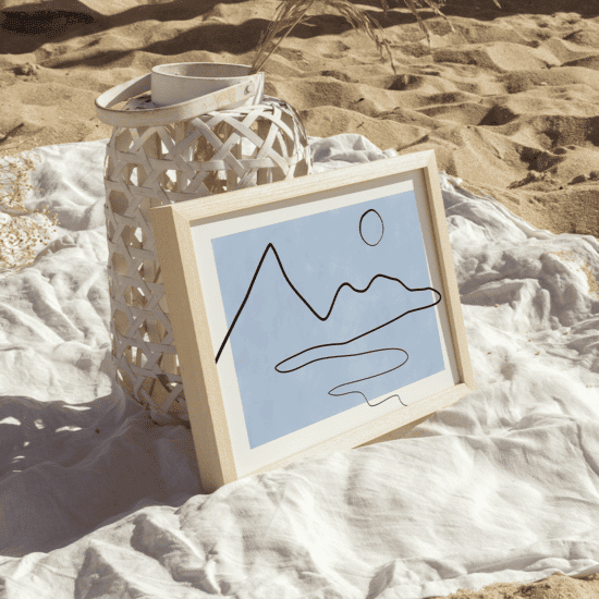Single Line Art Landscape Poster No.1 - Image 4