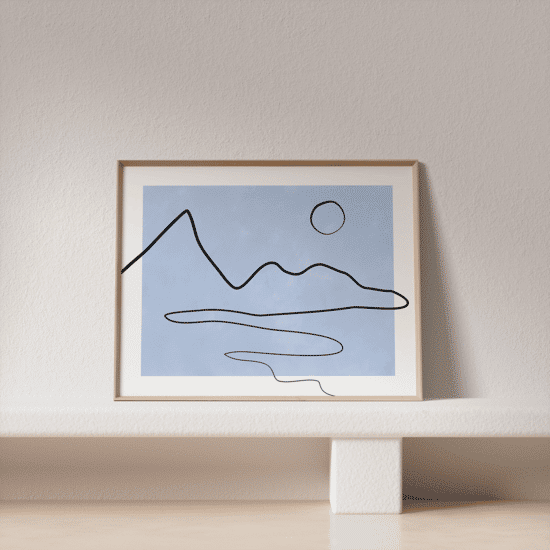 Single Line Art Landscape Poster No.1 - Image 5