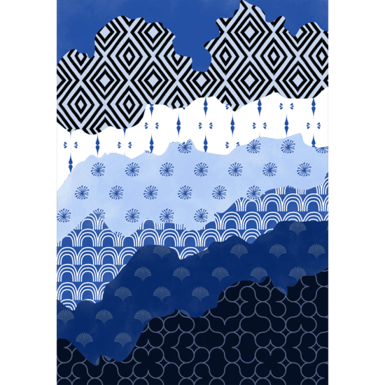 Painted Sea Poster No.2