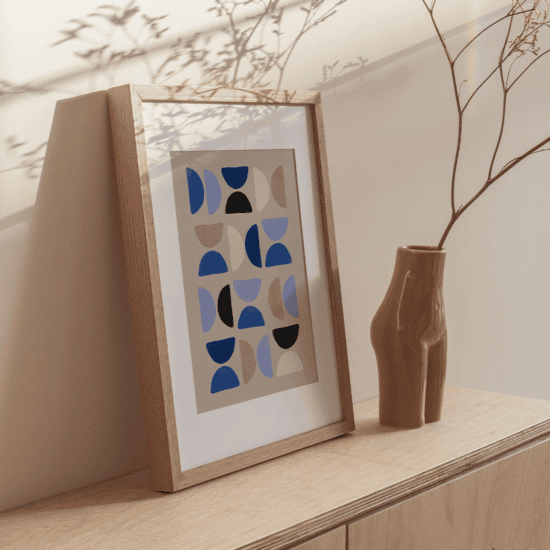 Blue Mid Century Poster No.1 - Image 5