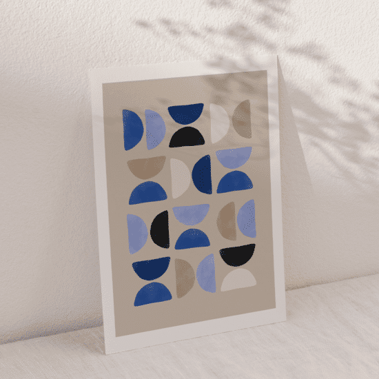 Blue Mid Century Poster No.1 - Image 4