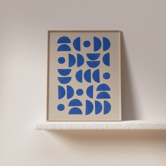 Blue Mid Century Poster No.2 - Image 4