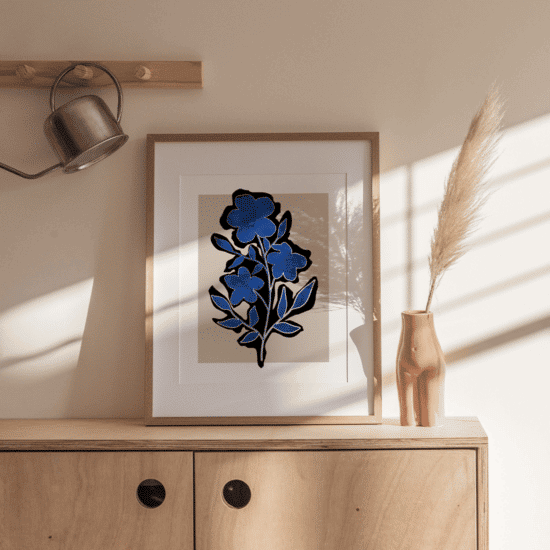 Blue Botanical Poster No.2 - Image 3