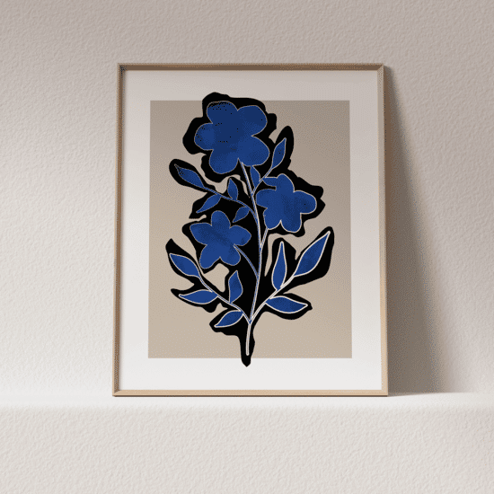 Blue Botanical Poster No.2 - Image 2