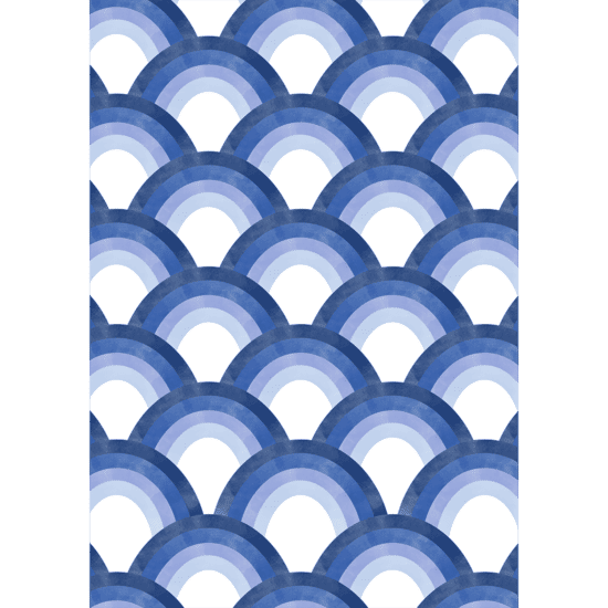 Retro Blue Poster