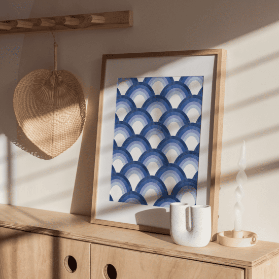 Retro Blue Poster - Image 3