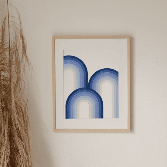 Blue Rainbow Poster No.1 - Image 3