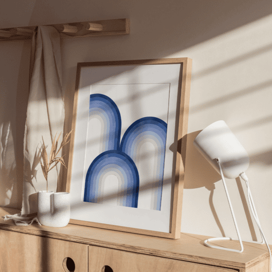 Blue Rainbow Poster No.1 - Image 4