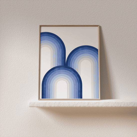 Blue Rainbow Poster No.1 - Image 5