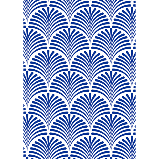 Blue Peacock Pattern Poster